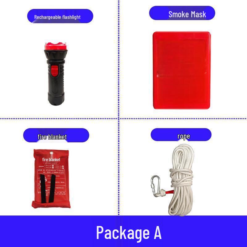 Fire Emergency Kit with Flashlight