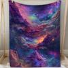 Fantasy Galaxy Space Nebula Print Art Blanket - Soft All-Season Multi-Purpose Throw for Home, Couch, Bed & Gift