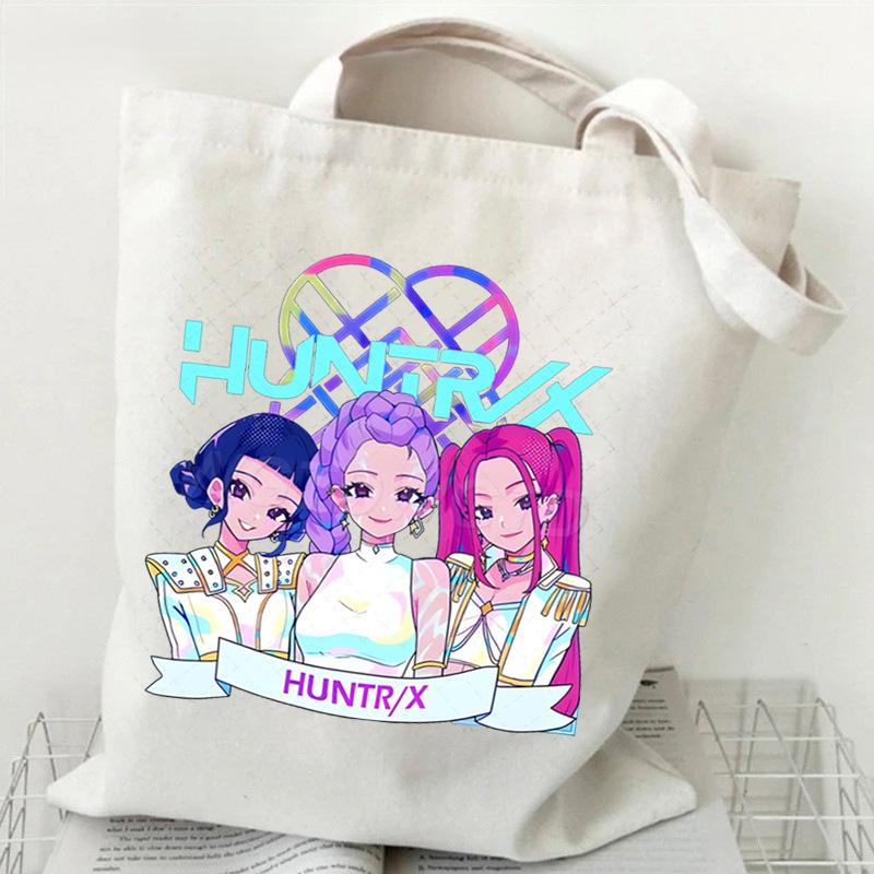 Witch Hunters Peripheral Fashion Shoulder Bag Women's Large Capacity Student Canvas Bag Work Commuter Tote Bag