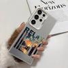 Fashion Landscape Phone Case For Samsung Galaxy S25 Edge S24 S23 S22 S21 S20 Ultra Funda Silicone Silver Cover