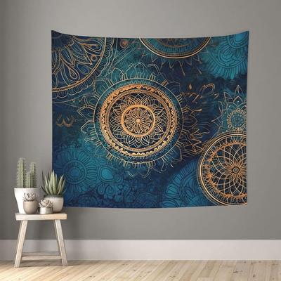 Hanging for Living Room Starry Sky Mandala1 Tapestry Modern Wall Art Wall Blanket Aesthetic Tapestrys Indoor Outdoor Tapestries