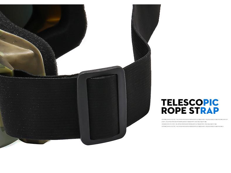 Anti-Fog Large Frame Ski and Mountaineering Goggles - Windproof, Sandproof, Universal Fit