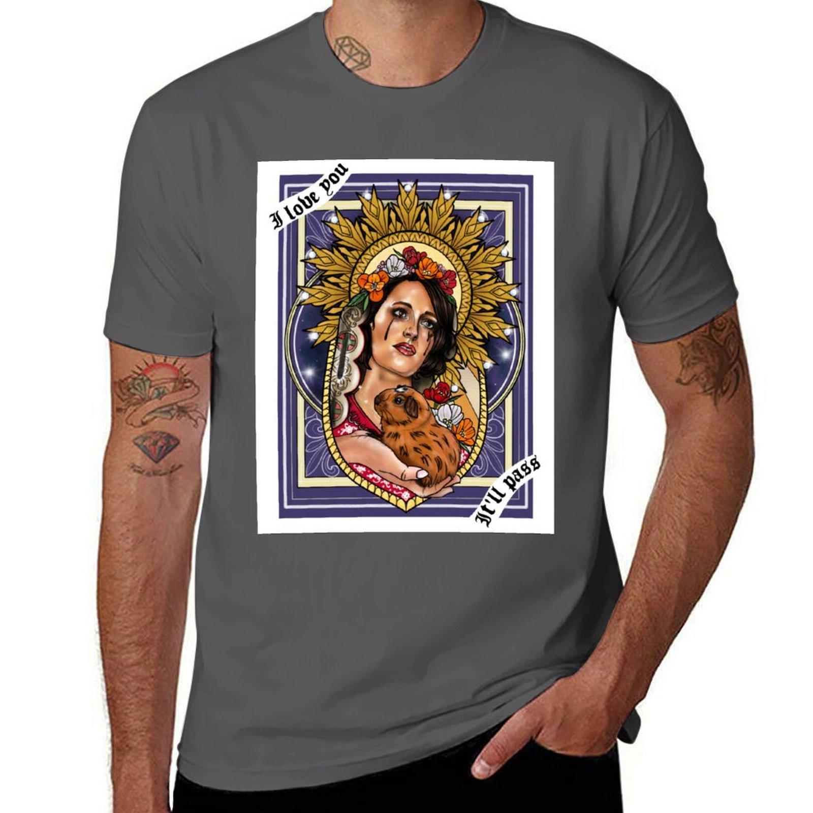 

Fleabag with background TShirt Casual Fashion Short Sleeve Cotton TShirt 4XL