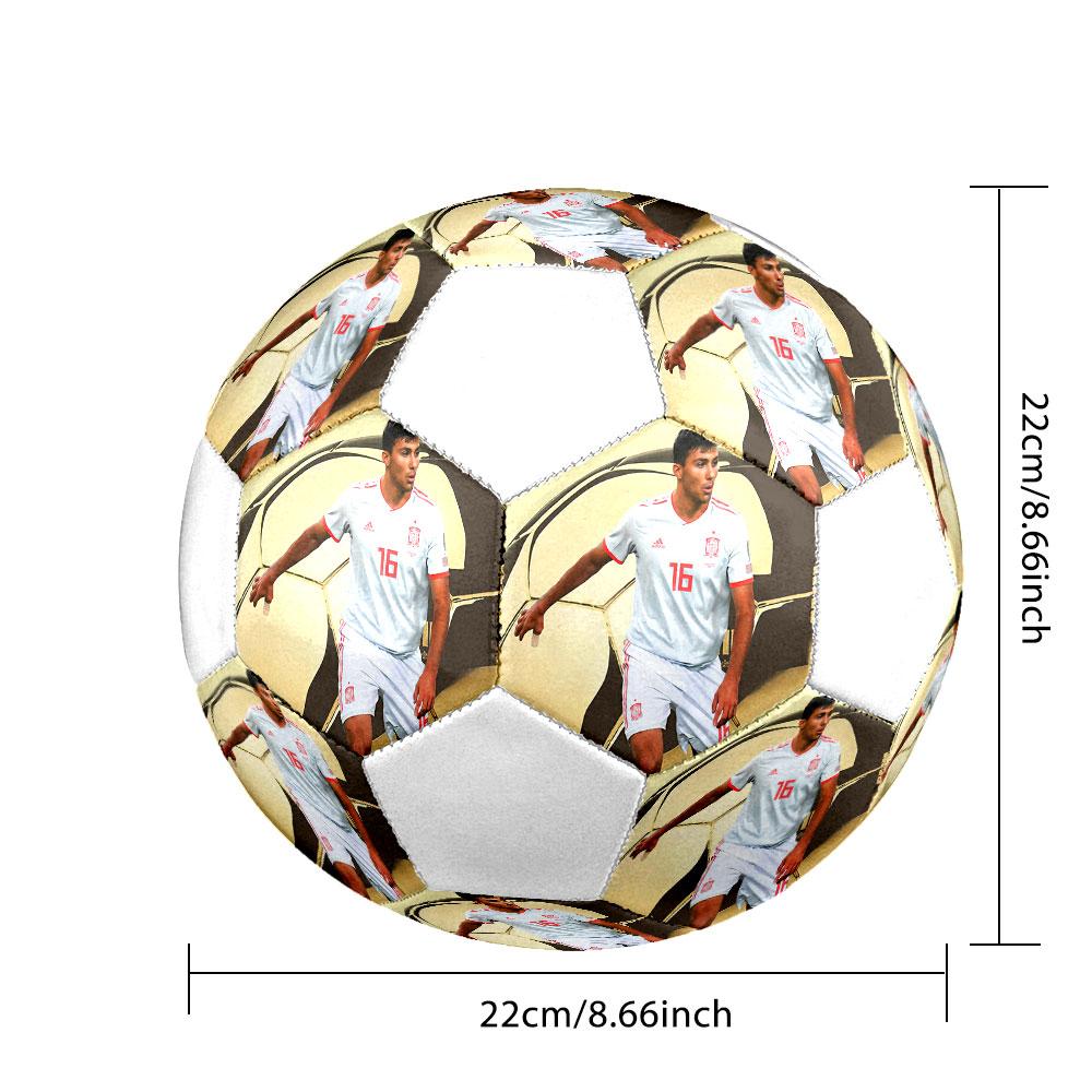 Ballon de football Rodri taille 5, coloré, adapté à tous les âges, cousu à la machine, matériau PVC, qualité compétition, durable et à rebond élevé