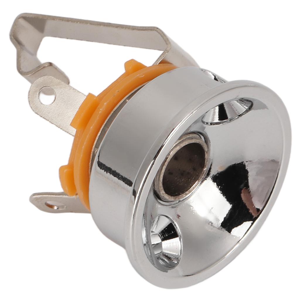 Guitar Stereo Output Socket Thickened Round Cup Shaped Metal Output Jack for TL Electric Guitar