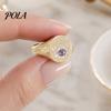 Exquisite Ring Finger Ring, Butterfly Heart Rabbit Pattern Band, Electroplated Technology for Lover Daily Wear Accessories Fine Workmanship