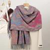 New Shawl Warm Winter Scarf Hijab Women Print Paisley Cashmere Pashmina Thick Wrap Head Neck Foulard Luxury  Blanket Echarpe