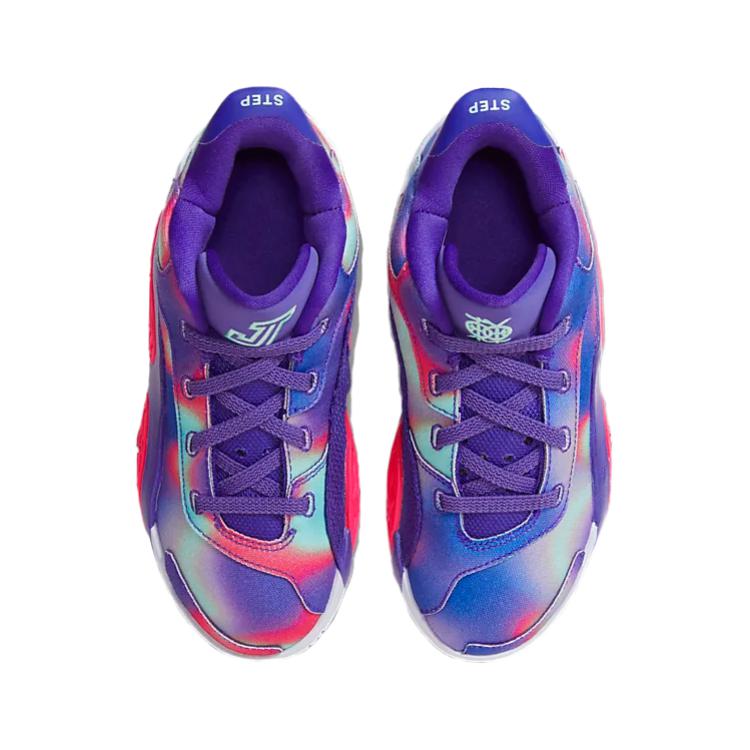 Jordan Comfortable Fit Low Top Sports Casual Shoes Kids Sneakers Purple HF5631-400