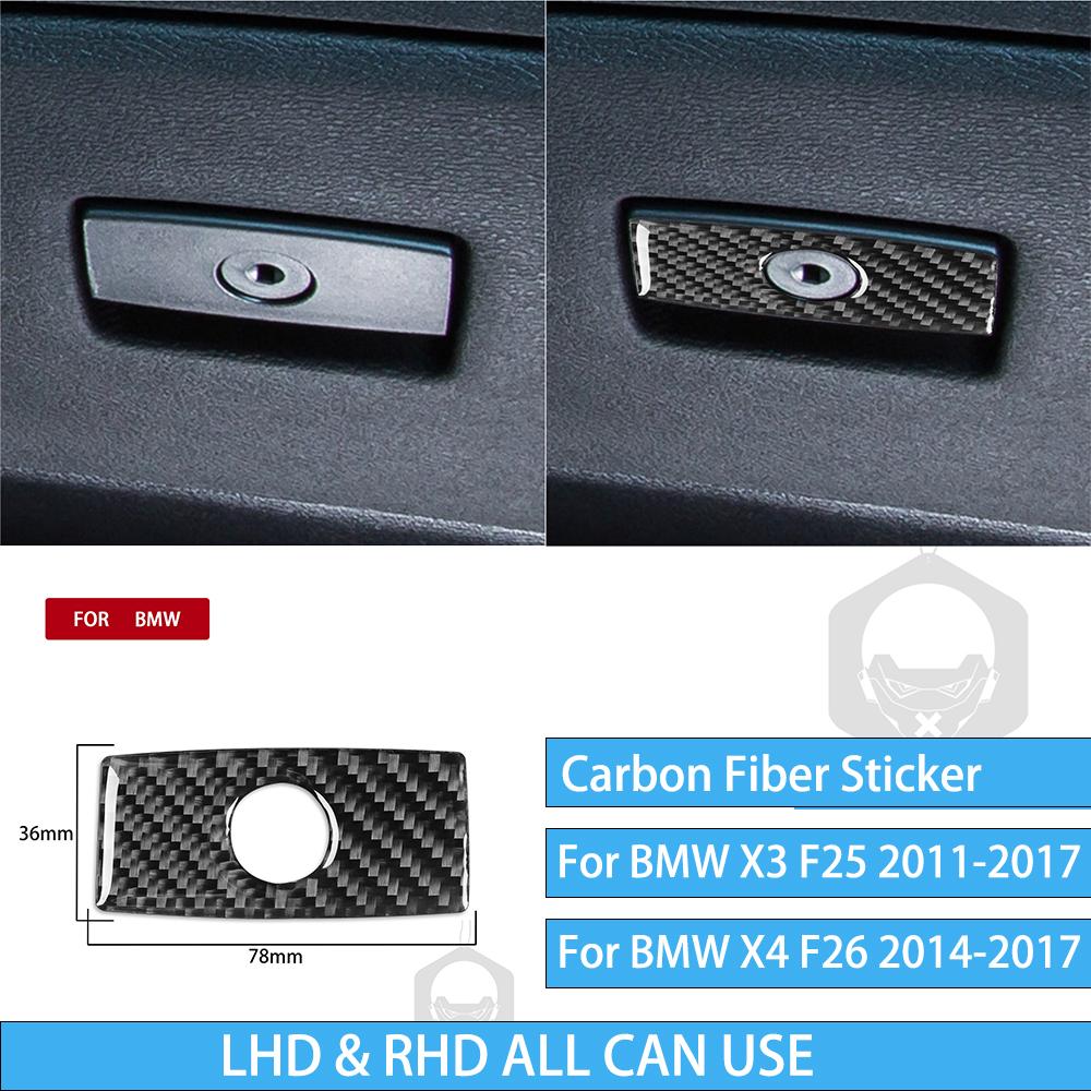 For BMW X3 F25 2011-2017 For X4 F26 2014-2017 Accessories Interior Dashboard Gear Outlet Full Set Kit Carbon Fiber Cover Sticker