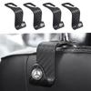 New 1/2/4pcs Carbon Fibre Car Seat Back Hooks Holders For A B C E S Class W168 W169 W176 W177 W245 W246 W247