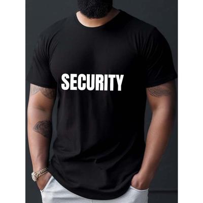 Sicherheitsschutz SICHERHEIT Herren Freizeit T-Shirt mit Rundhalsausschnitt und kurzen Ärmeln für den Sommer, GROSSE GRÖSSE