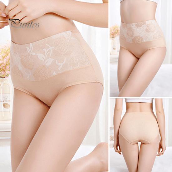 Chiloți pentru femei cu talie înaltă, control pentru burtă, cu model de flori cu elasticitate mare, moale, antiseptic, pentru burtă, respirabil, chiloți sport pentru femei