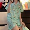 Pigiama Cartoon Chiikawa Xiaohachi Donna Estivo Manica Corta Pantaloncini Studente Carino Dolce Usaki Pois