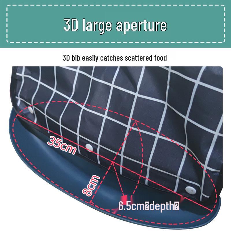 Waterproof 3D Leak-Proof Adult Bib for Elderly Patients