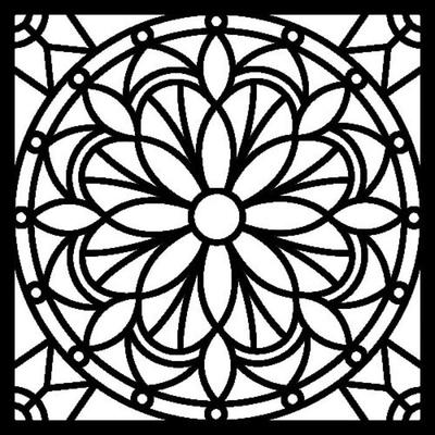 MANDALA STENCIL 30X30X0.2 CM
