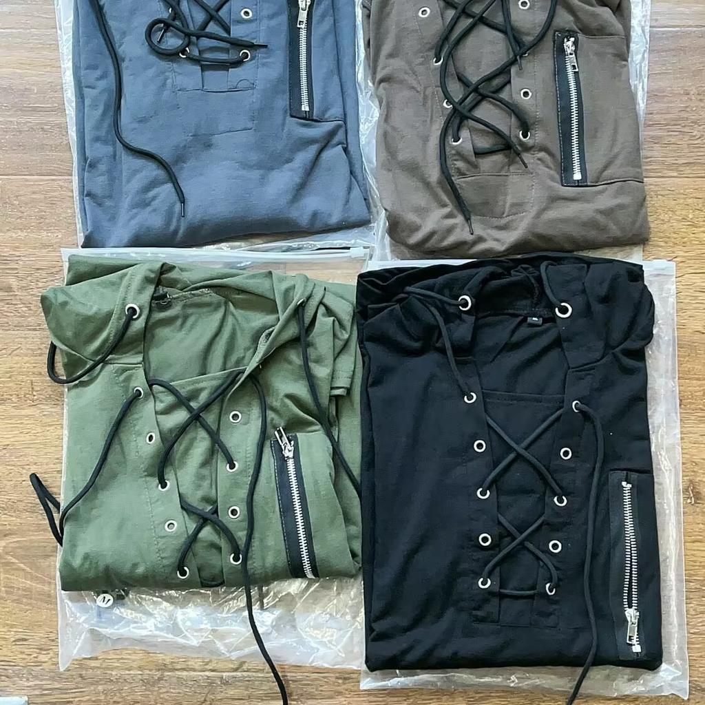 Spring Autumn Hoodie Fashion Hoodie Men's  Retro Hoodie Loose Long-sleeved Clothing