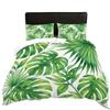 Bedding Three-Piece Set Plant Green Leaf Digital Printing Quilt Cover Pillowcase Polished Cloth Home Textile Kit