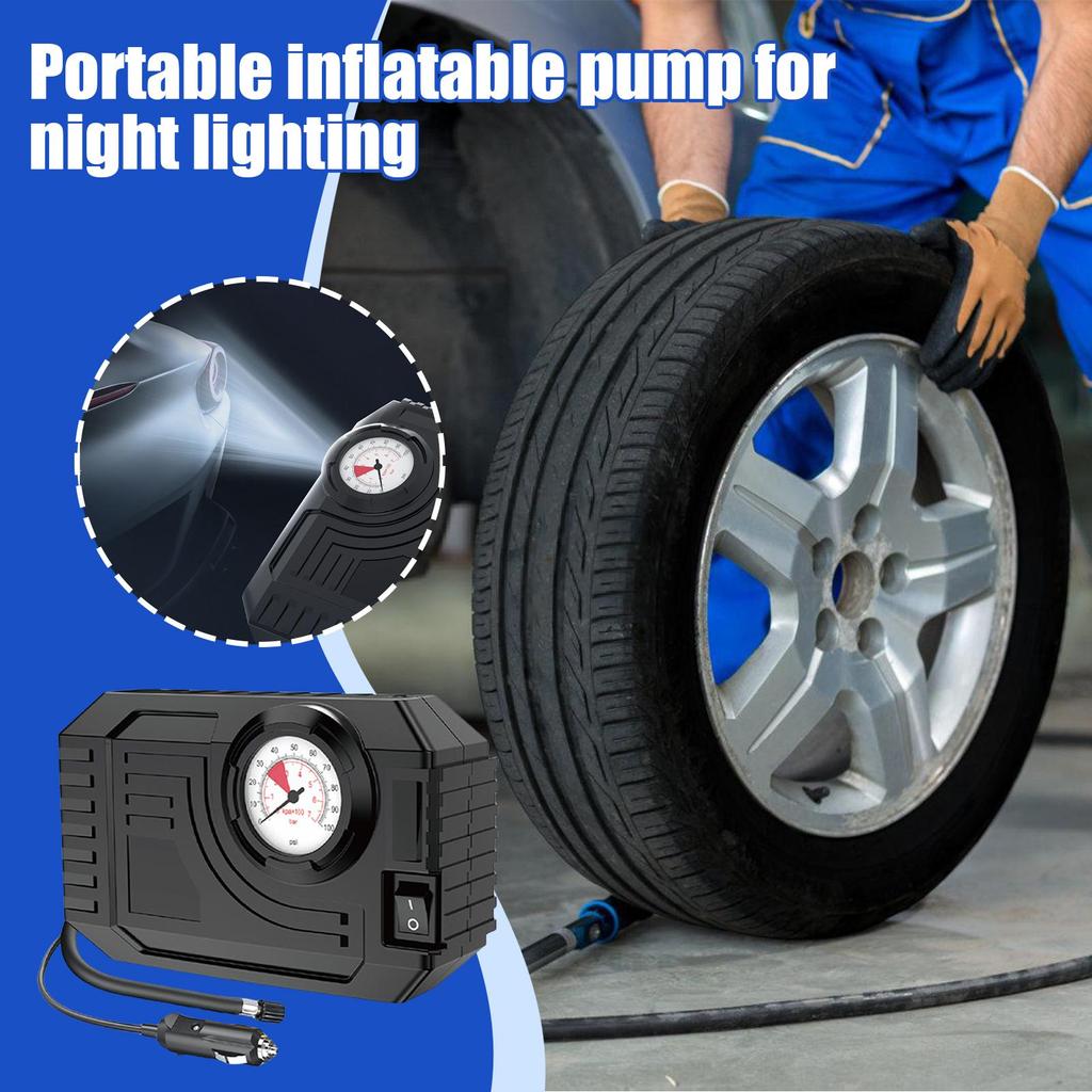 Car Tire Inflator 150PSI Cordless Tire Air Pump With LED Light Vehicle Accessories Electric Bike Pump For Sedans Truck Motorbike