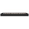 Bed Frame Black 75x190 cm Particleboard