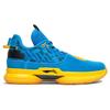 Li Ning Wade Way Wow 7 Durable Shock Absorption Low Top Basketball Shoes Men sneaker Blue Yellow ABAN079-35