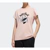 Adidas Neo Panda Print Loose T-Shirt Women Tops Pink GK1562