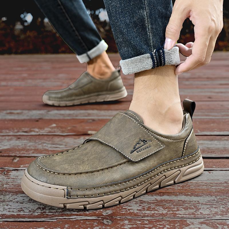 Fashion 2025 New Classic Dress Shoes Men's Casual Loafers Outdoor Lightweight Flat Shoe Comfortable and Anti -Slip Office Walking Shoes