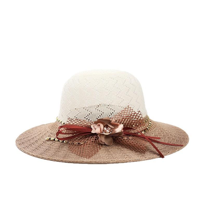 Summer Womens Straw Hat With Wide Brim And Sun Protection For Beach And Outdoor Activities