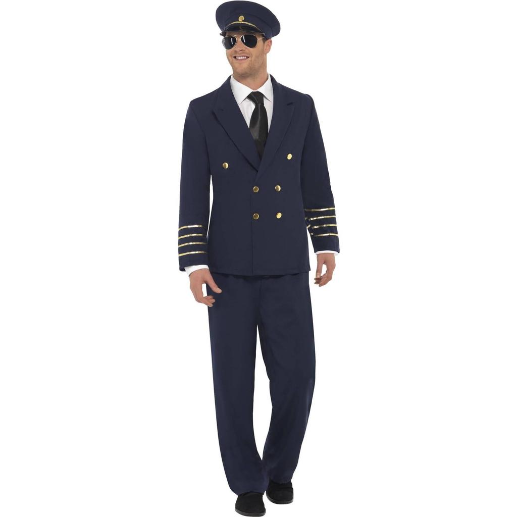 Smiffys Mens Pilot Costume Set
