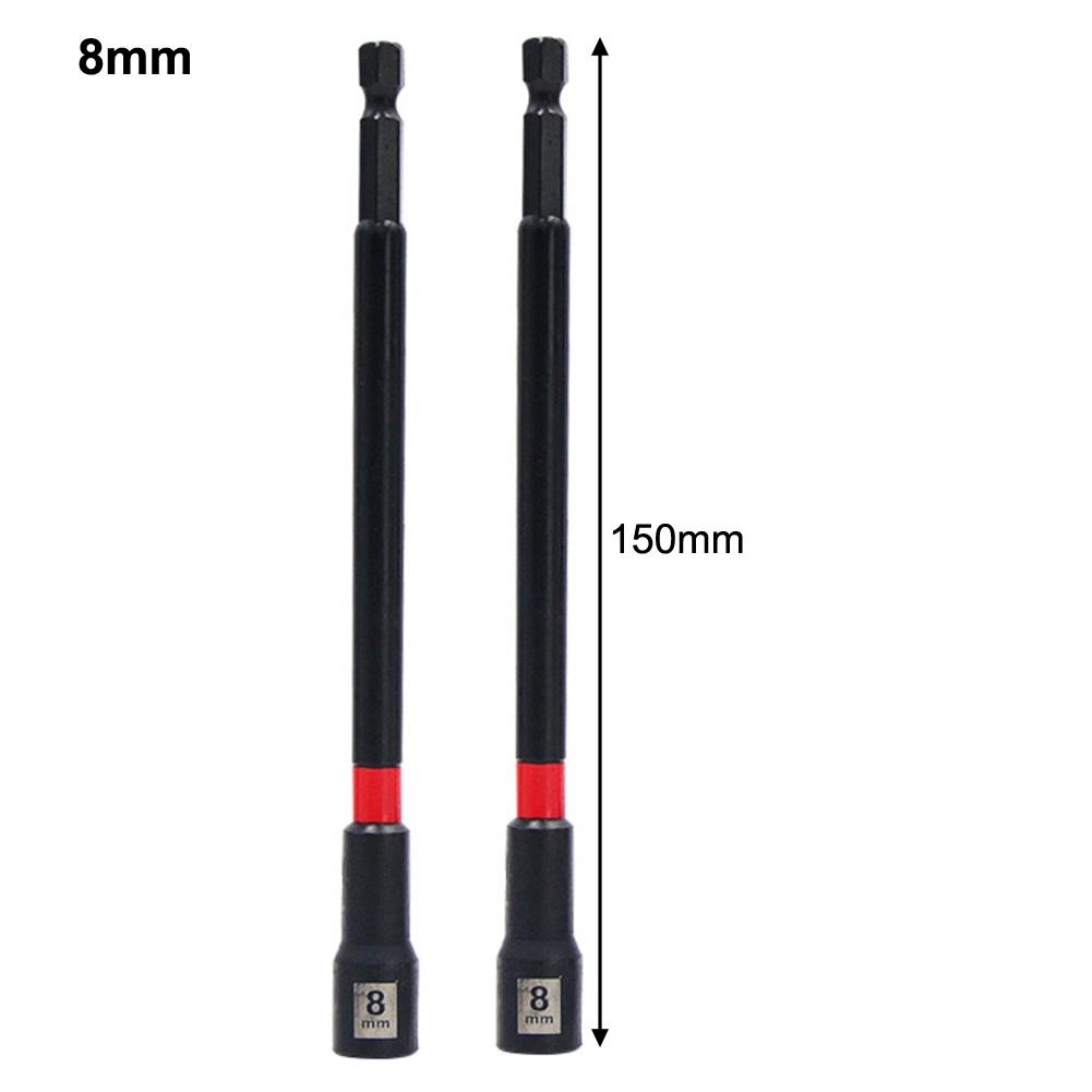 Wrench Extension Bar 150mm Magnetic Socket Wrench Hex Nut Driver Drill Bit Adapter Socket Wrench Extension Sleeve Connecting Rod