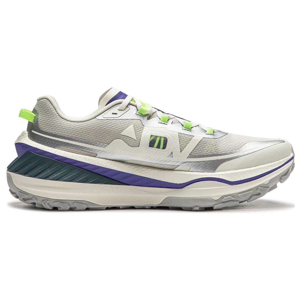 New LiNing Dilu Cushioning Anti Slip And Wear Resistant Low Top Running Shoes Men's Silver Gray ARNT003-7