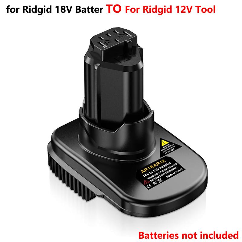 

Battery Adapter Converter For Ridgid/AEG 18V Lithium Battery Convert to For Ridgid 12V Cordless Power Tool Conversion Tool
