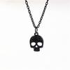 Gothic Phantom Skull Necklace for Women - Black Alloy Personalized Choker Necklace 18 Inch Chain - Alternative Jewelry
