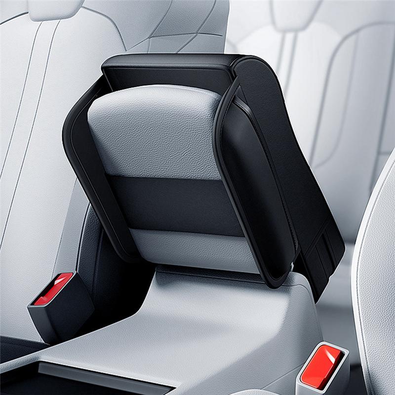 

Portable Car Armrest Box Height Pad Universal Central Elbow Rest Support Leather Auto Armrest Cover With Tissue Holder Replaceme