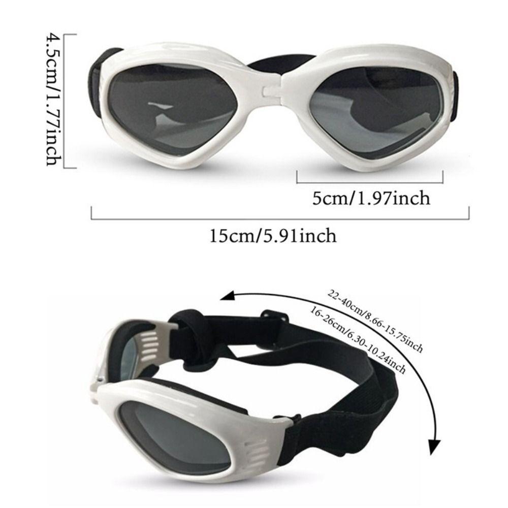Adjustable Pet Sunglasses Foldable Dogs Goggles Comfortable To Wear Dog Eyewear  Photography Prop