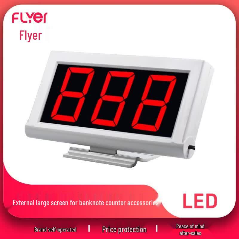 FLYER Banknote Counter External Display R-201 CN plug (adapter included)