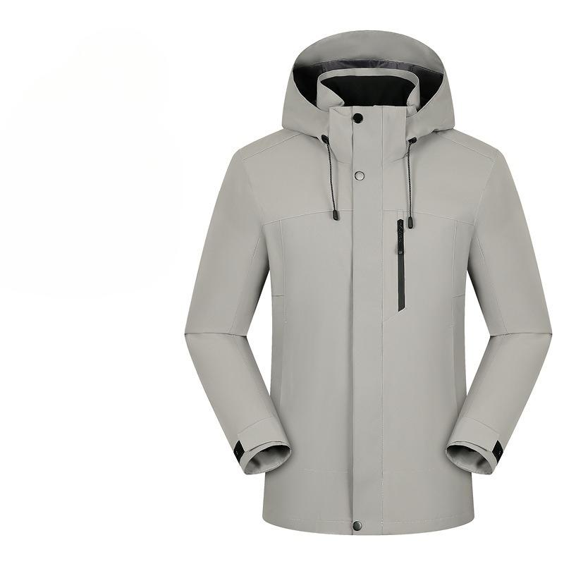 Three-in-one Removable Mountain Climbing Jacket for Men and Women Outdoor Activity Down Jacket Water Resistant and Wind Resistant Couple