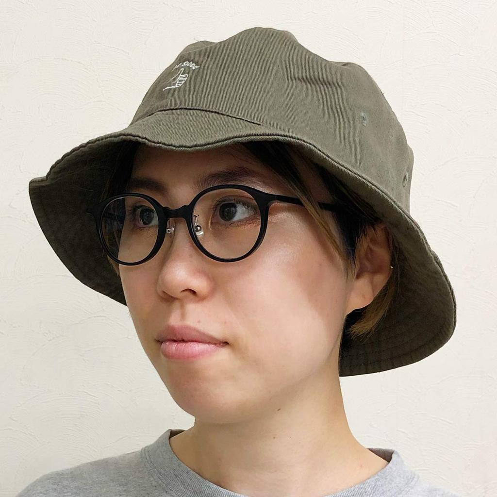 Basic Enchi Hand Sign Bucket Hat, Logo Boonie Hat, Men's and Women's, White