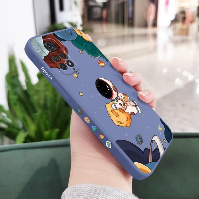 

Чехол для телефона с летающими космонавтами для Xiaomi Redmi Note 12 11 11S 10 10A 10T 10S 9T 9 8 7 Pro Plus 10C 9A 9C 9T 4G 5G Redmi 9T