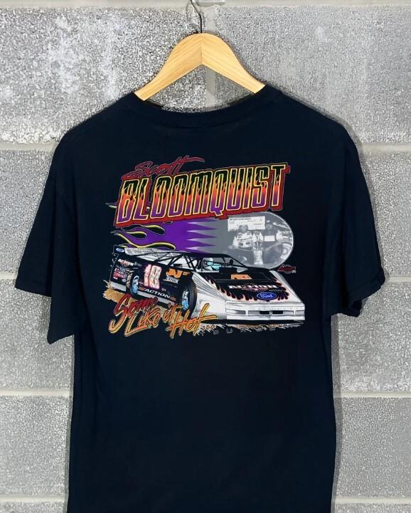 S027 - Vintage 1995 Scott Bloomquist Super Dirt Late Model T-Shirt Unisex T-Shirt S
