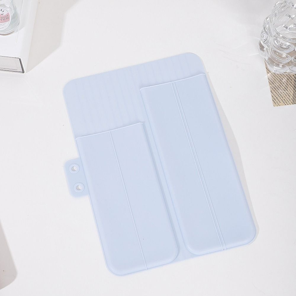 Flat Silicone Heat Resistant Mat Hairdressing Hair Straightener Storage Bag Anti-heat Pads  Travel