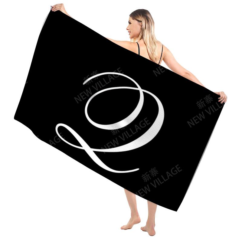 Bathroom Bath towel for adults sauna Large beach towel Gym towel Large hotel woman shower quick drying microfiber simple letter