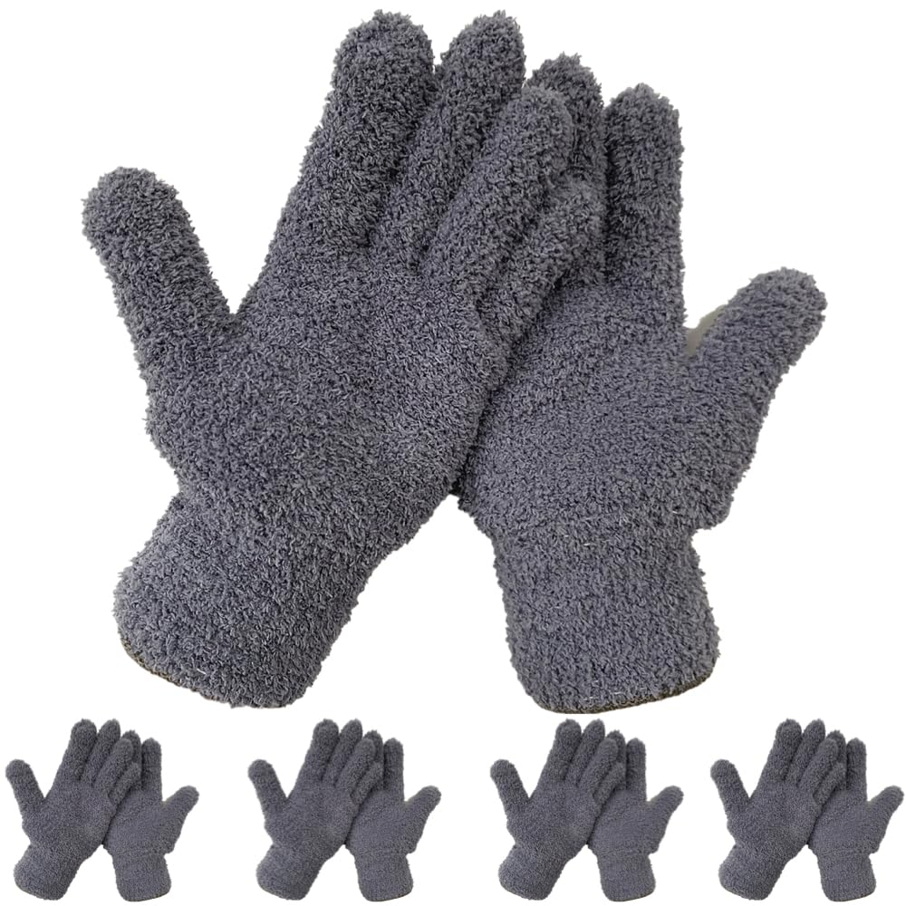 

Ailunate Microfiber Car Wash Mitts for Wheel Cleaning, Dust Removal, and Cleaning, Gray, 10-Piece Set