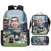 Zaino Spoof Skibidi Toilet Man Zaino Scuola Elementare Borsa Astuccio