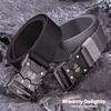 Automatic Buckle Tactical Belts Men's Woven Nylon Military Belt Durable Black Outdoor Army Hunting Golf Waist Belt