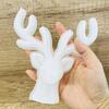 3D Silicone Elk Mold Deer Head Resin Mold Christmas Deer Plaster Mold For Fondant Candy Cupcake Cake Topper Ice Cream