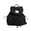 Mochila escolar estilo ins coreano de pana para mujer con estampado dulce mochila pequeña para estudiante mochila casual con cordón para ir al trabajo