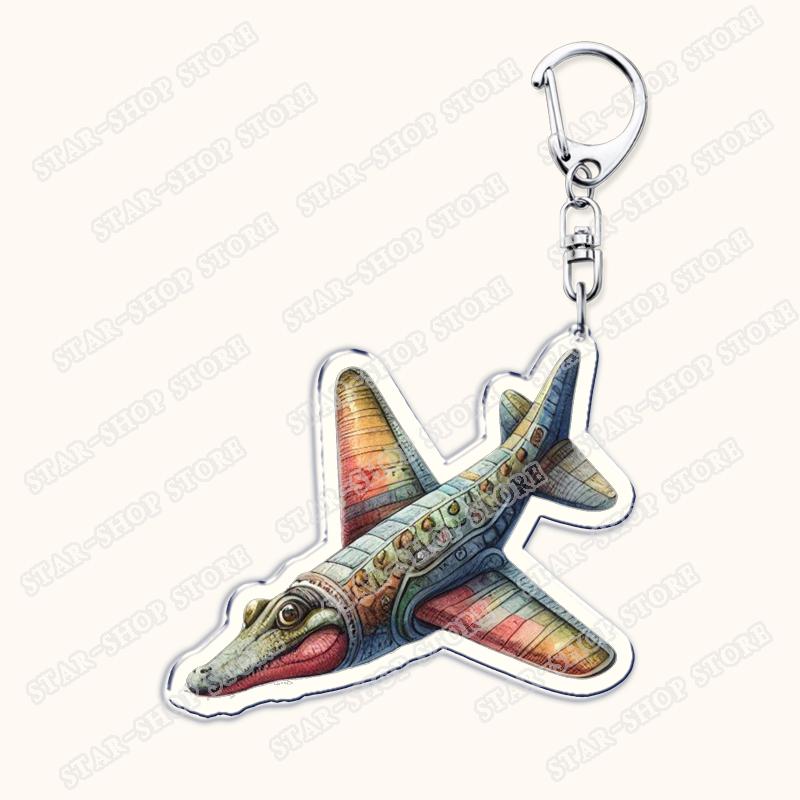 Italian Brainrot Animals Meme Keychains for Accessories Tralalero Tralala Tung Tung Tung Sahur Brr Brr Patapim Keyring Fans Gift
