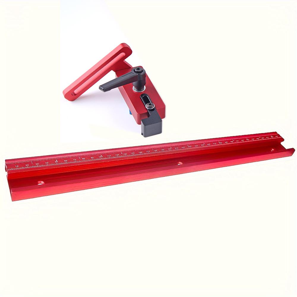 

45Type T Track+Limiter Aluminum Woodworking T-slot Miter Track Jig Miter Track Stop for Router Table Bandsaws DIY Tools 400MM 1set