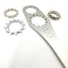 Bicycle Cassette Flywheel Removal Tool Stainless Steel Flywheel Fixed Wrench Bicycle Wrench Bike Maintenance Accessories