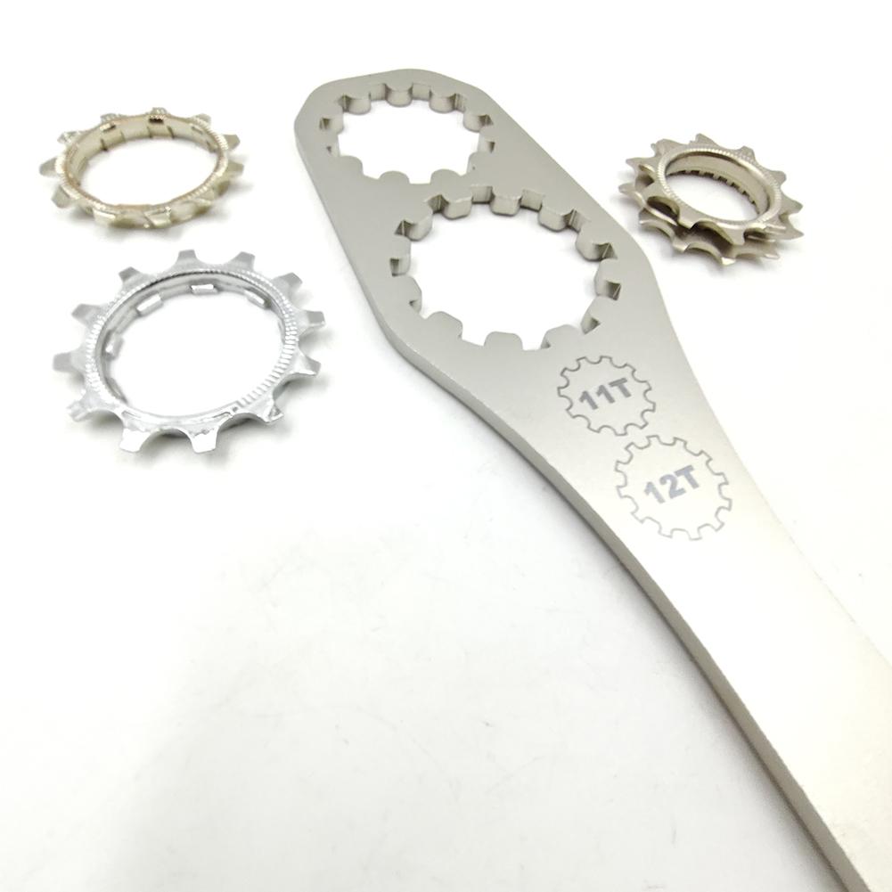 Bicycle Cassette Flywheel Removal Tool Stainless Steel Flywheel Fixed Wrench Bicycle Wrench Bike Maintenance Accessories